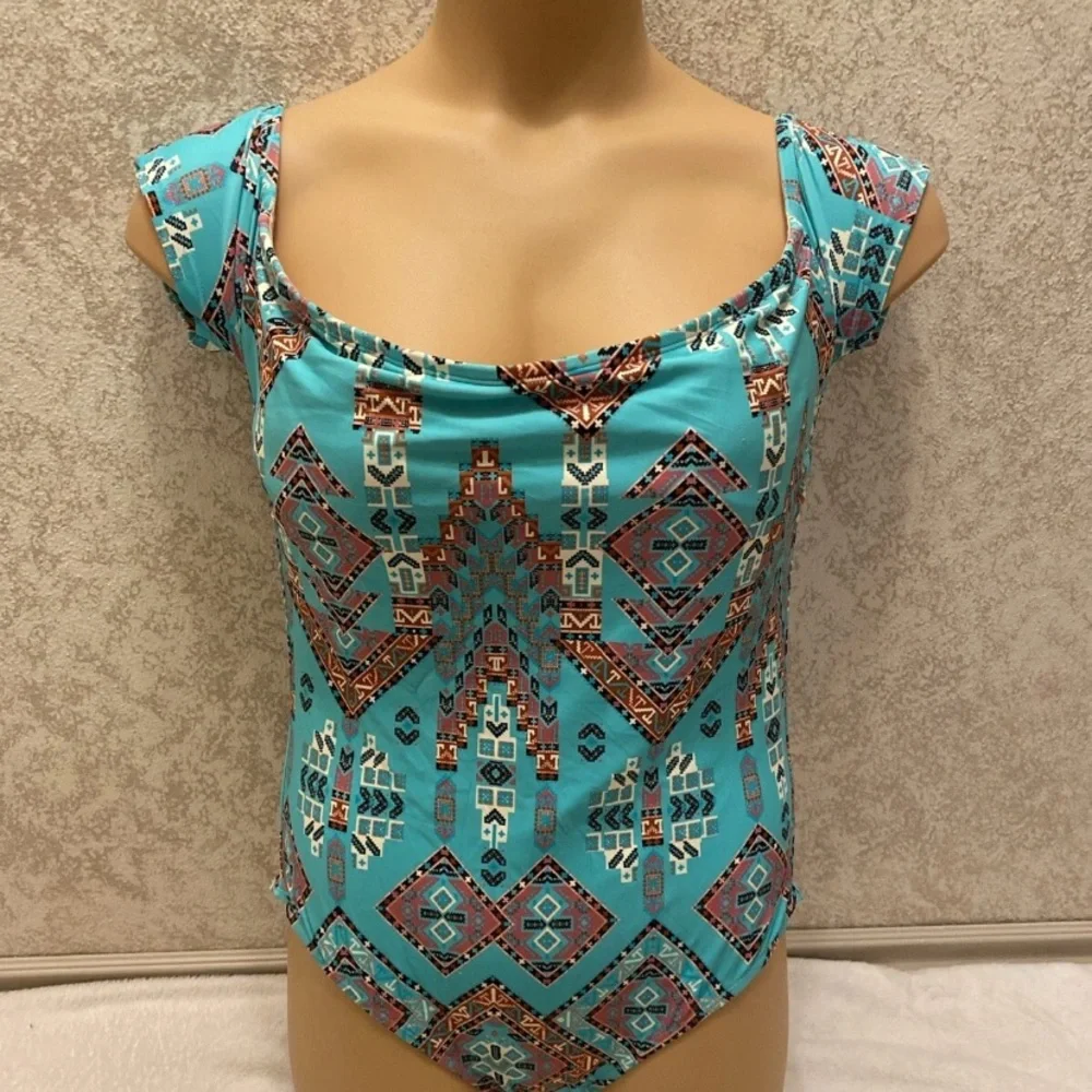 Mae Tribal Aztec Multicolor One Piece - Picture 5 of 14